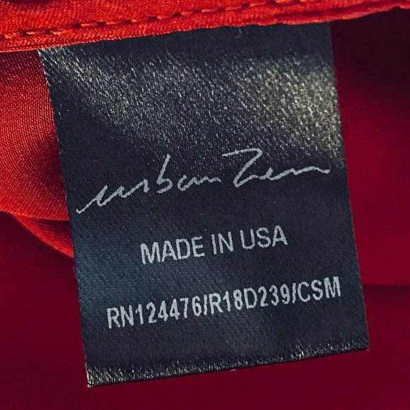 Gorgeous Urban Zen (Donna Karan) Sleeveless Draped Dark Red Silk Charmeuse Dress - Picture 10 of 15